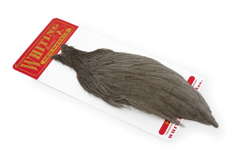 Whiting Hen Cape White dyed Medium Dun view 1