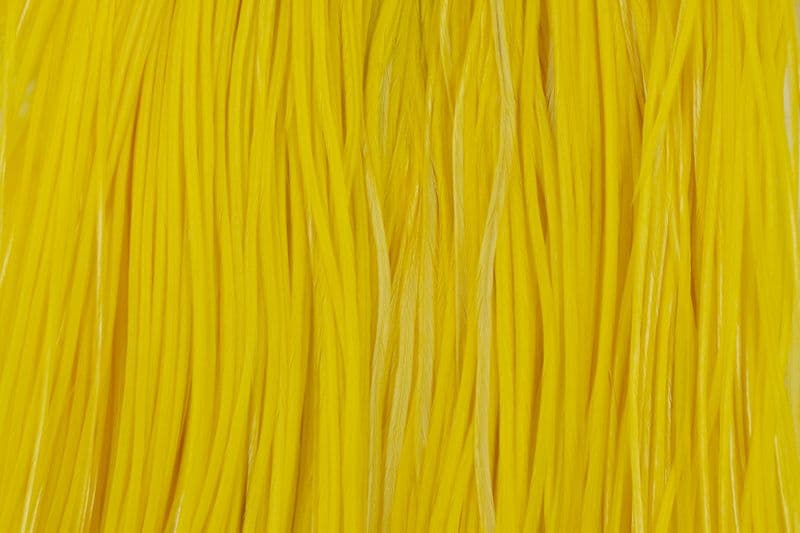 Whiting Pro Grade Midge Saddle White dyed Pale Yellow view 1