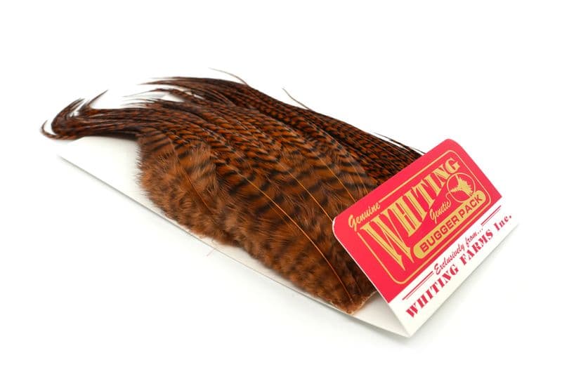 Whiting Bugger Pack Grizzly dyed Natural Brown view 2
