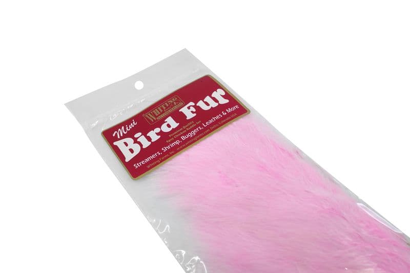 Mini Bird Fur White dyed Shell Pink view 3