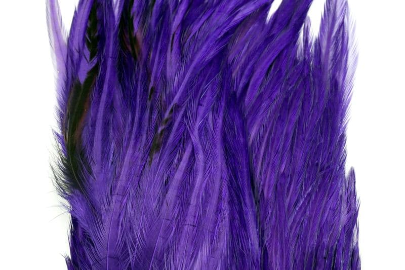 Whiting Bugger Pack White dyed Purple view 1
