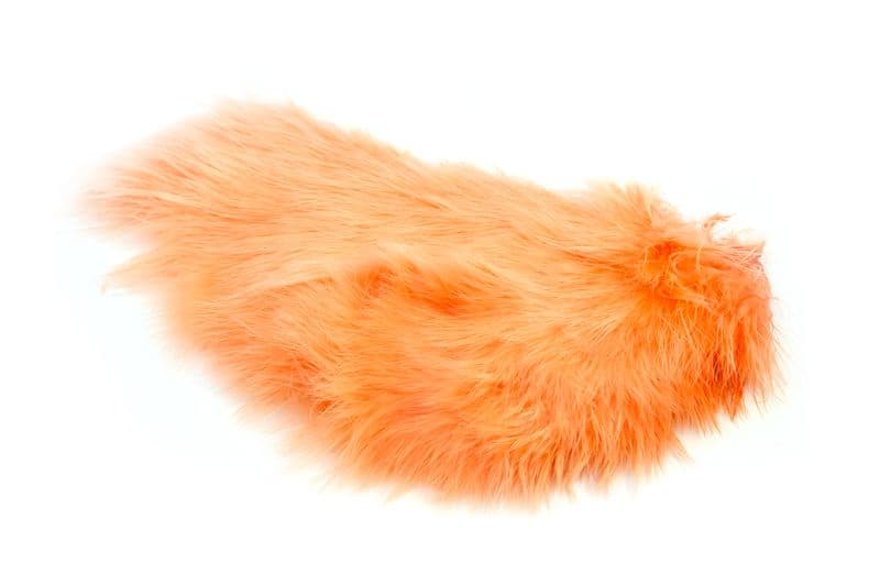 Mini Bird Fur White dyed Salmon view 1