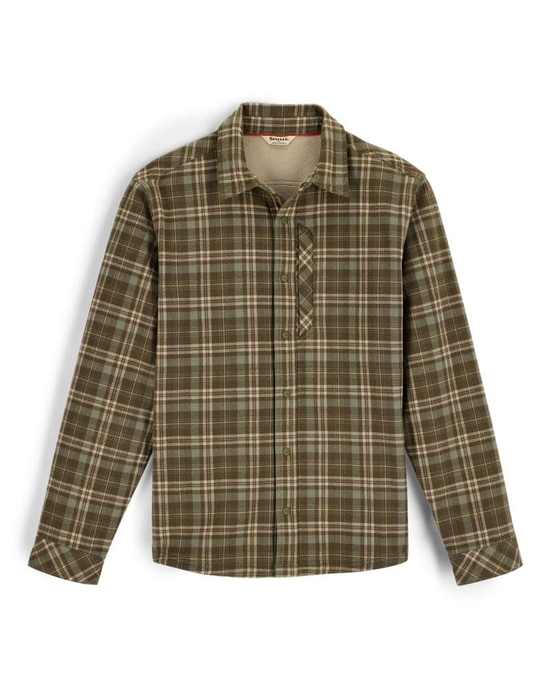 Coldweather Shacket Schooner Plaid: Loden view 2