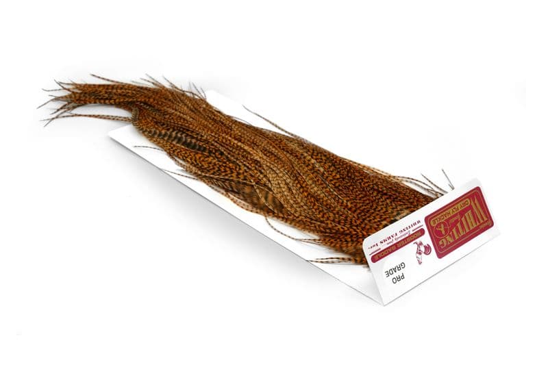 Whiting Pro Grade Saddle Grizzly dyed Golden Brown view 2