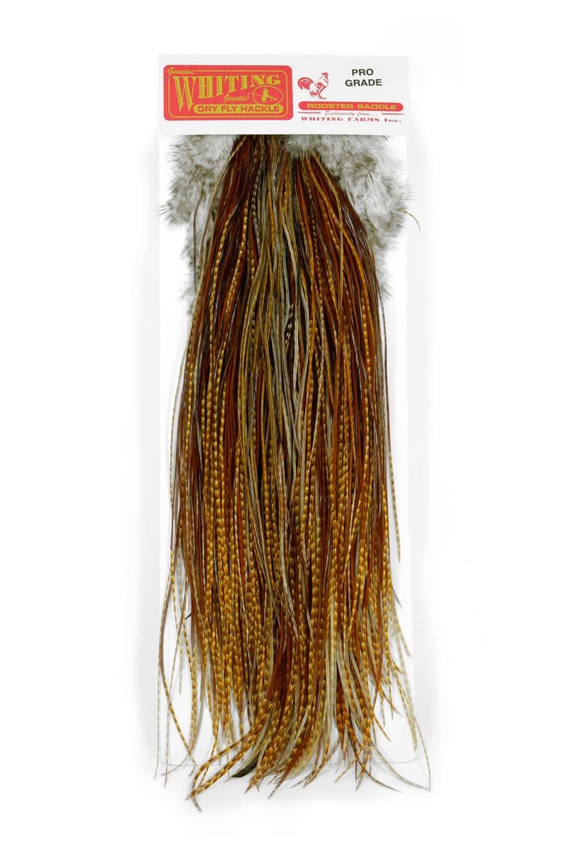 Whiting Pro Grade Midge Saddle Barred Dark Ginger view 3