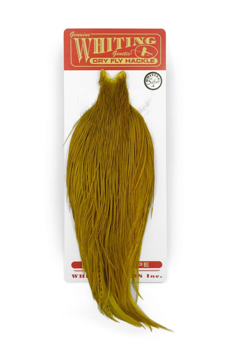 Whiting Silver Cape White dyed Golden Olive view 3