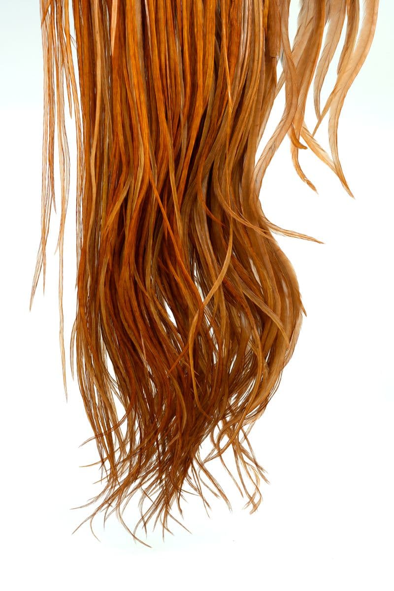 Eurohackle Saddle White dyed Brown view 4