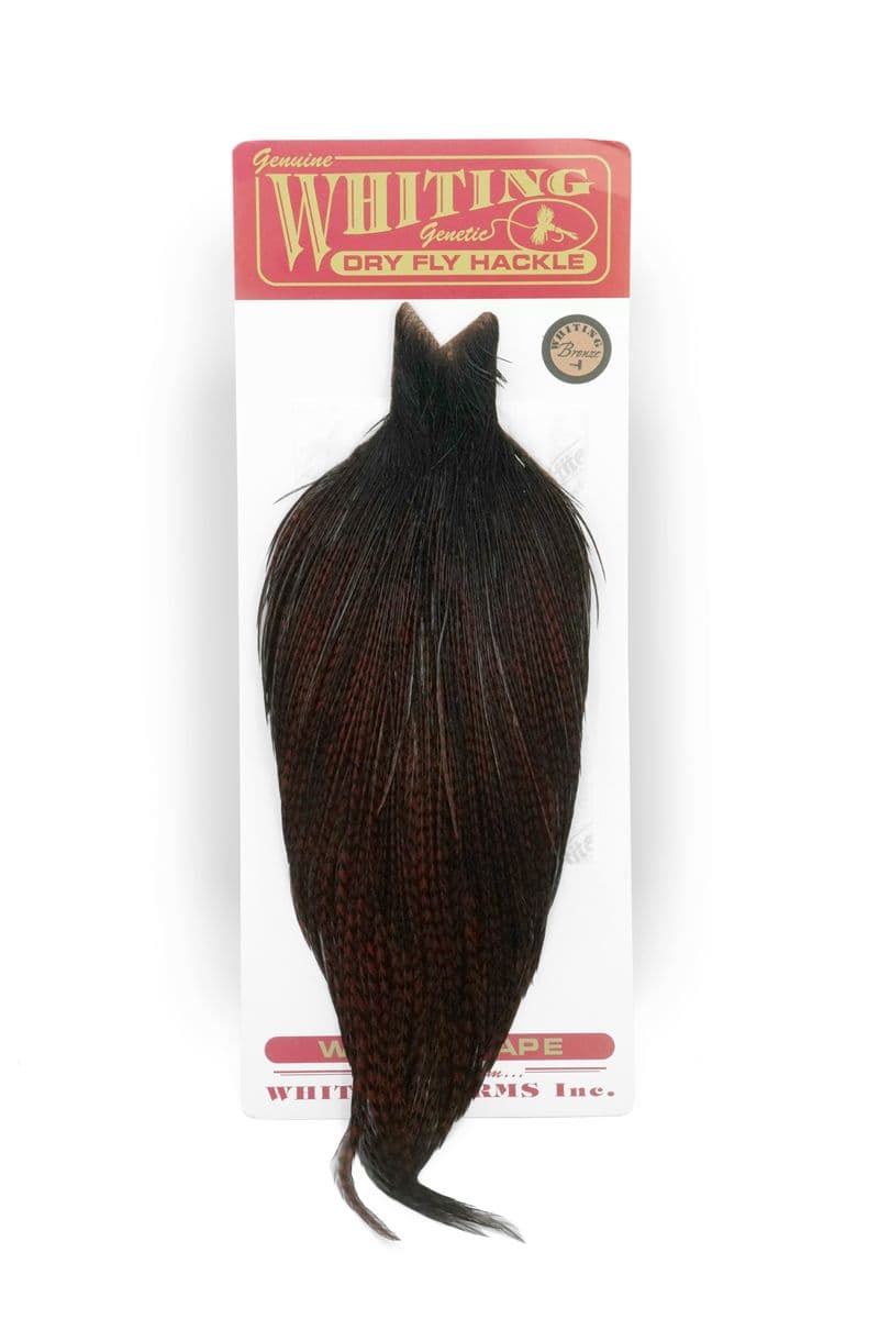 Whiting Bronze Cape Grizzly dyed Coachman Brown view 3