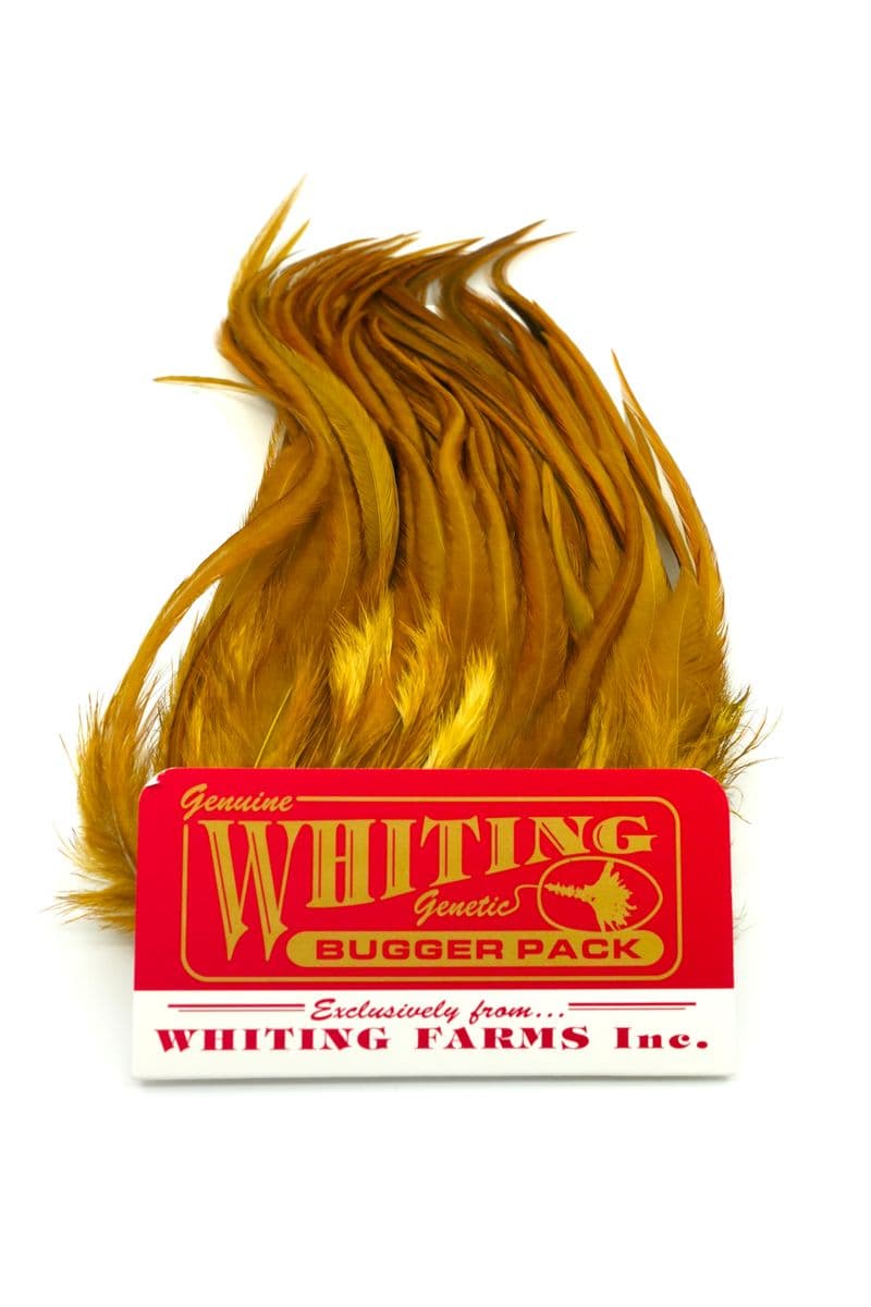 Whiting Bugger Pack White dyed Golden Olive view 2