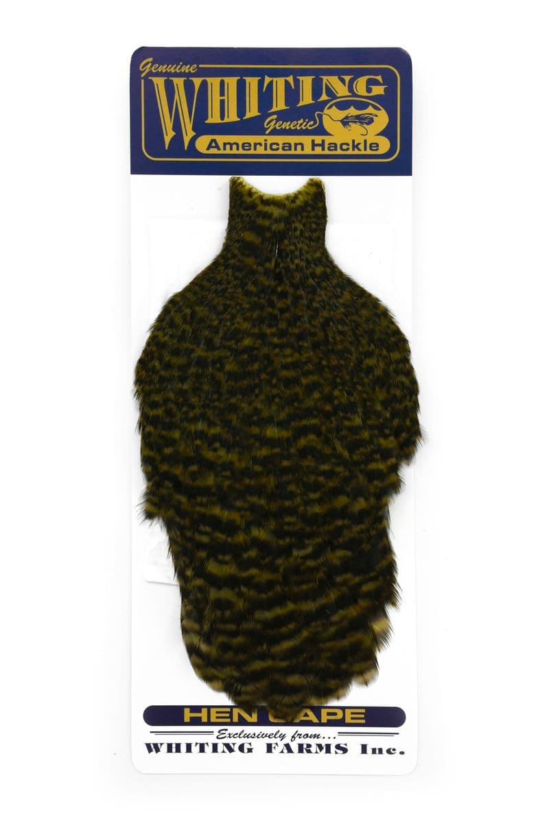 American Hen Cape Grizzly dyed Dark Olive view 3