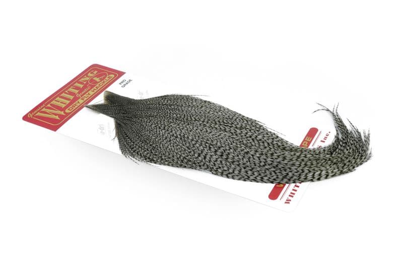 Whiting Pro Grade Cape Grizzly dyed Dun view 2