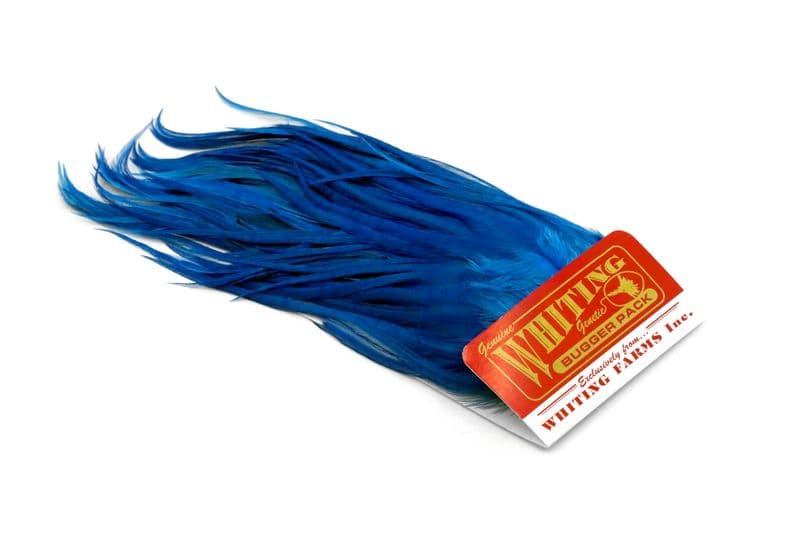 Whiting Bugger Pack White dyed Kingfisher Blue view 2