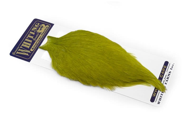 American Rooster Cape White dyed Olive view 2