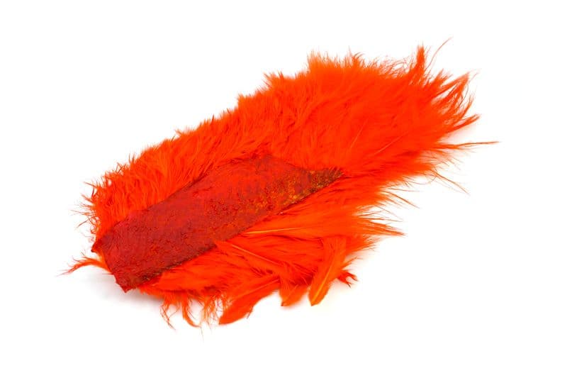 Mini Bird Fur White dyed Orange view 4